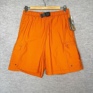 Columbia Mens Cascade‎ Creek Water Shorts Outdoor Size Small 9” Orange Belted